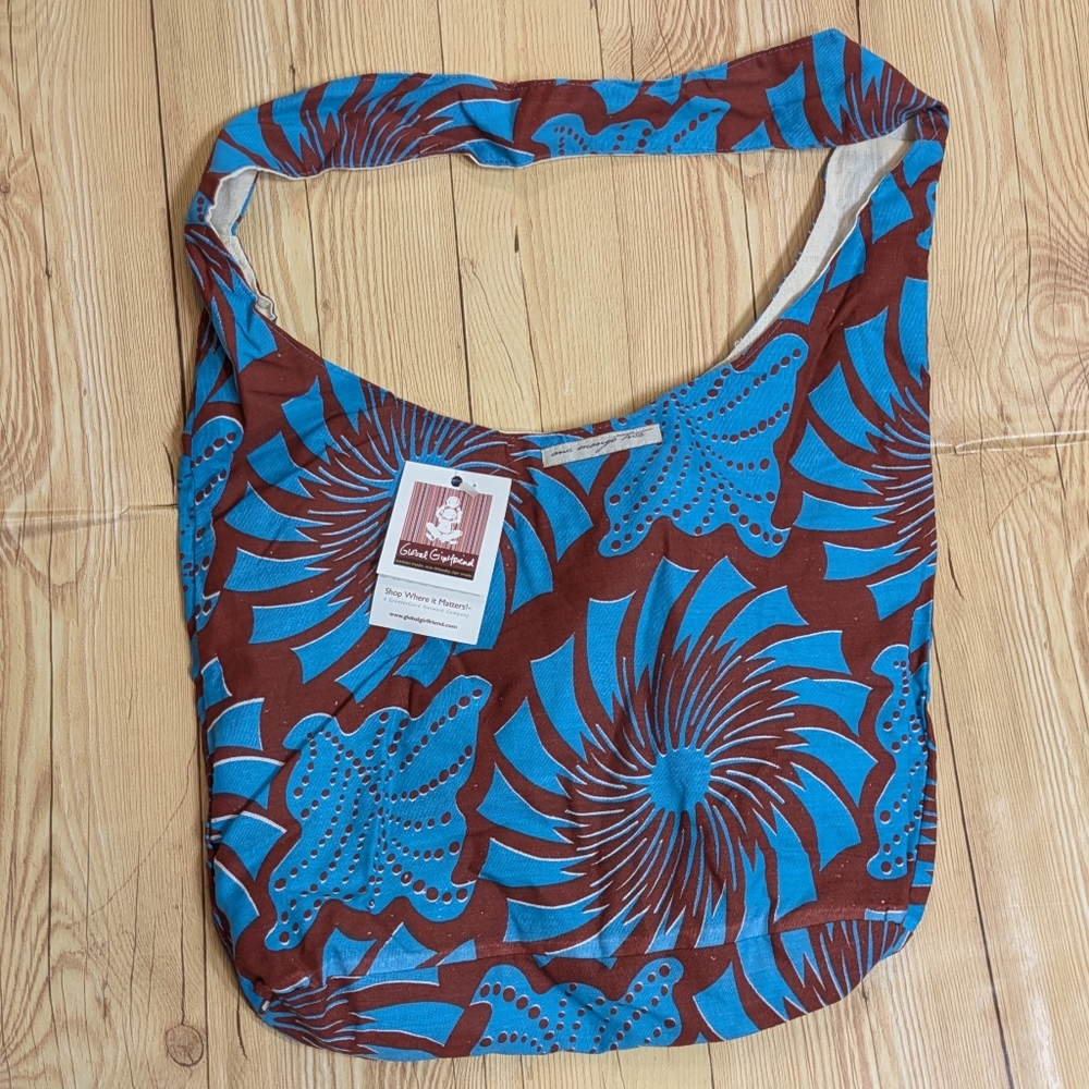 One Mango Tree Organic Ugandan Waxcloth Sling Bag